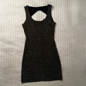 Gold Sparkle Bodycon Mini Dress